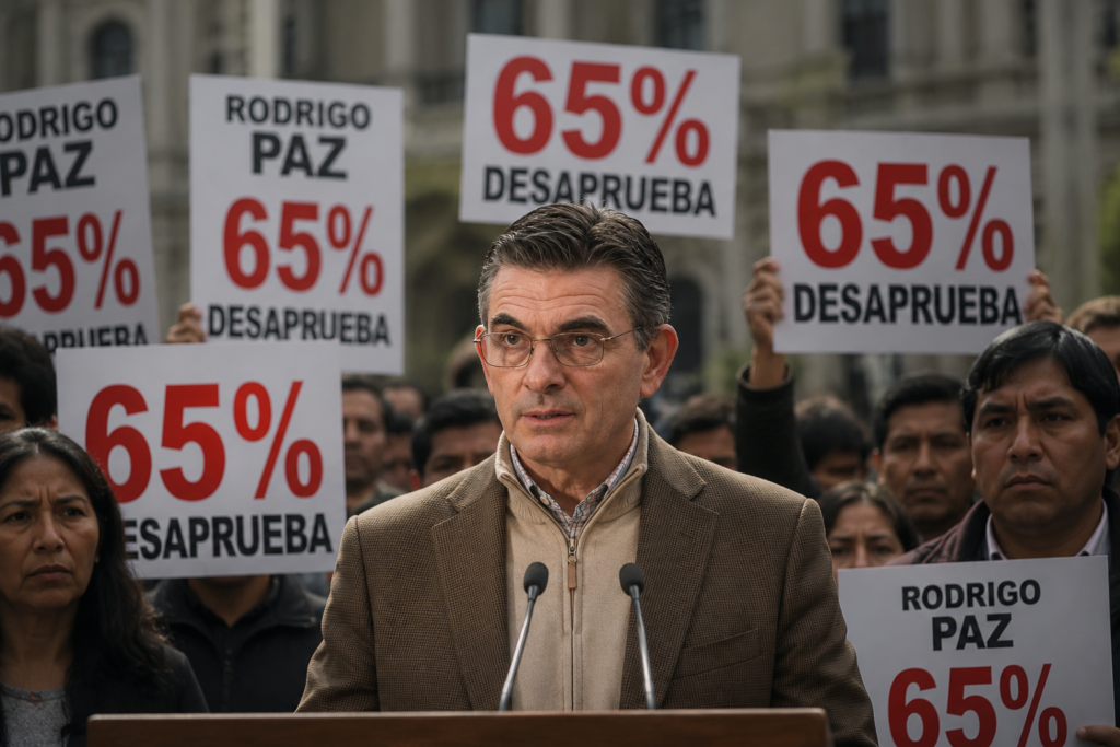 Rodrigo Paz alcanza el 21% de aprobación, el nivel más bajo en la historia del país