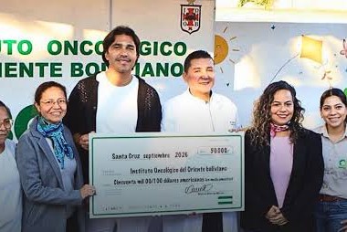 Marcelo Martins realiza generosa donación al Instituto Oncológico en Santa Cruz