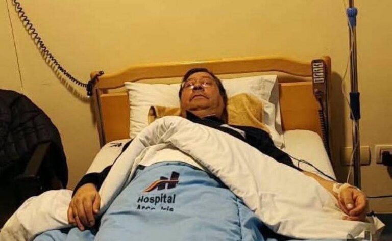 Luis Arce permanece hospitalizado con lesiones en el riñón