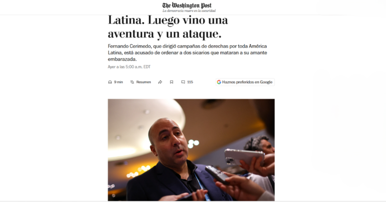 El escándalo Cerimedo resuena en Estados Unidos: Revelaciones del Washington Post