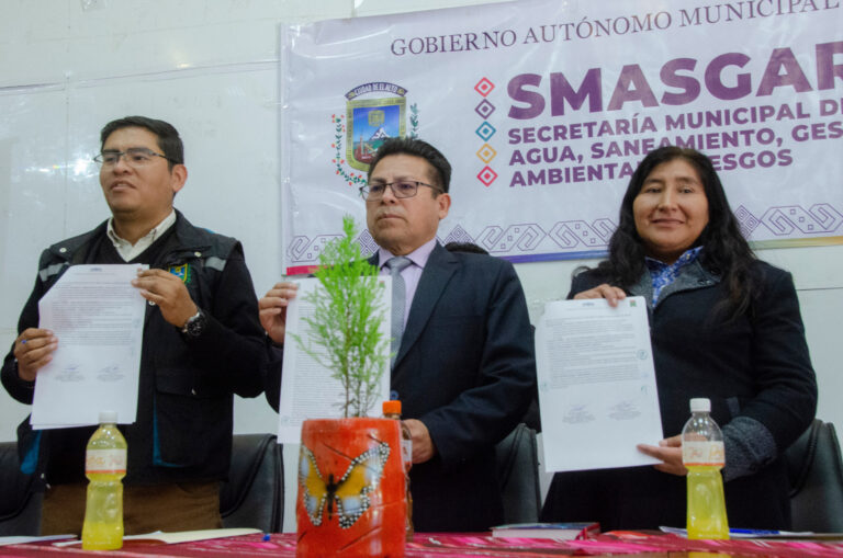 Alcaldía de El Alto y UPEA se unen para promover áreas verdes