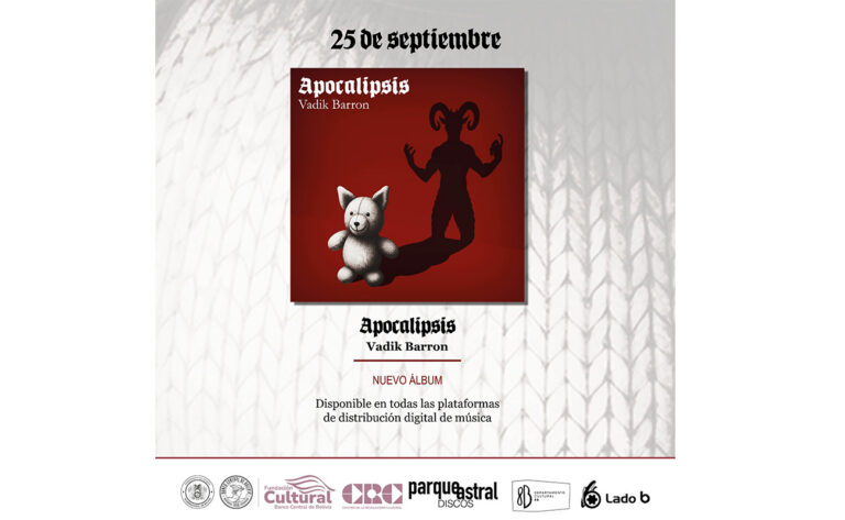 Llega Apocalipsis, el nuevo disco de Vadik Barrón que redefine la música boliviana