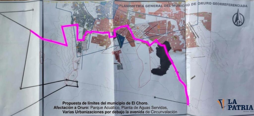 Emergencia en Oruro por límites propuestos por El Choro