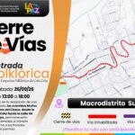 Corte de vías en la ruta Cota Cota–Chasquipampa este sábado