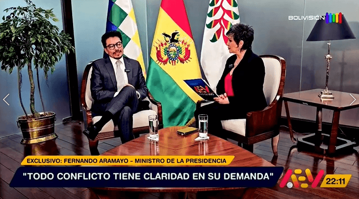 El Ministro Aramayo aborda el contrabando y la situación del estado de excepción