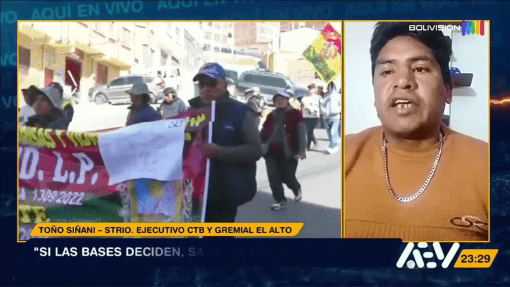 Gremialistas de El Alto analizarán su postura sobre el estado de excepción