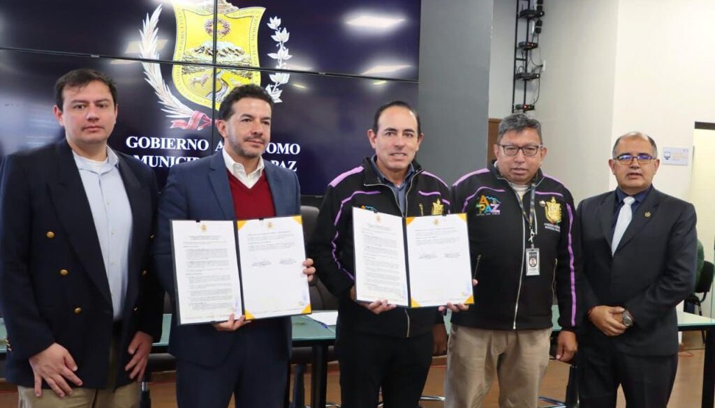 Convenio entre la ABC y la Alcaldía de La Paz para mejorar la infraestructura vial
