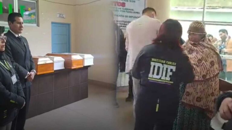 Familiares reciben restos de seis víctimas de explosiones en Viacha