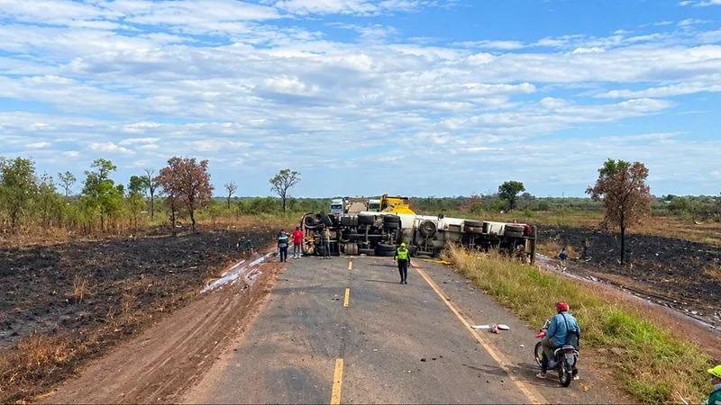 Accidente de cisterna interrumpe el tránsito en la ruta Santa Rosa–Riberalta