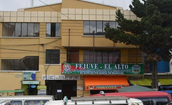 Fejuve de El Alto se encuentra en estado de emergencia ante posible extensión del estado de excepción