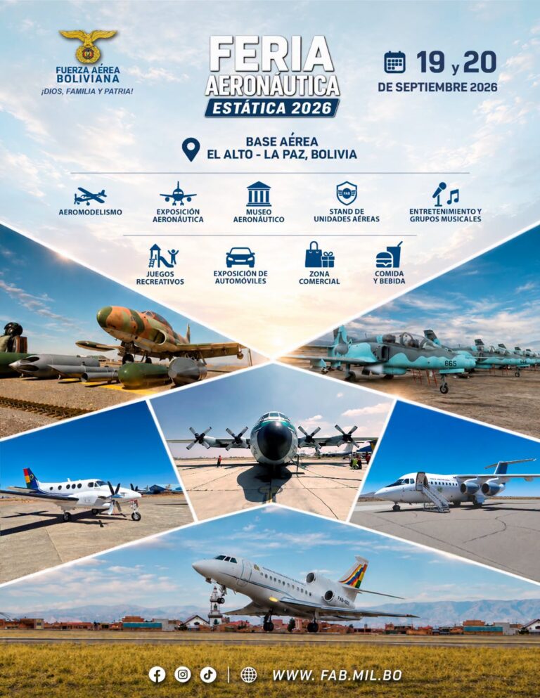 Feria Aeronáutica Estática 2026 en El Alto: Diversión y Educación para Toda la Familia