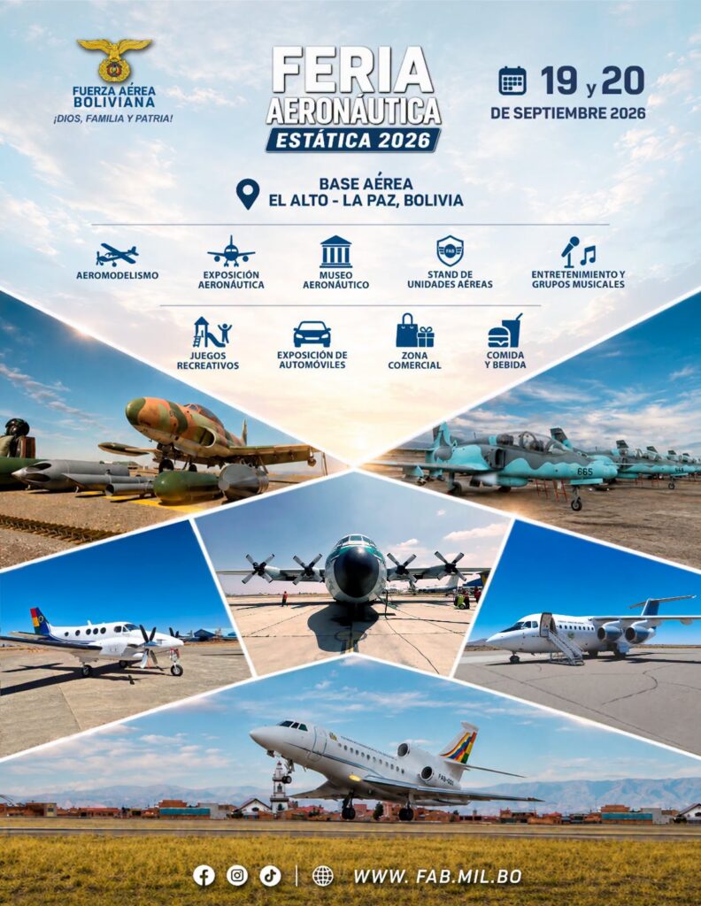 Feria Aeronáutica Estática 2026 en El Alto: Diversión y Educación para Toda la Familia