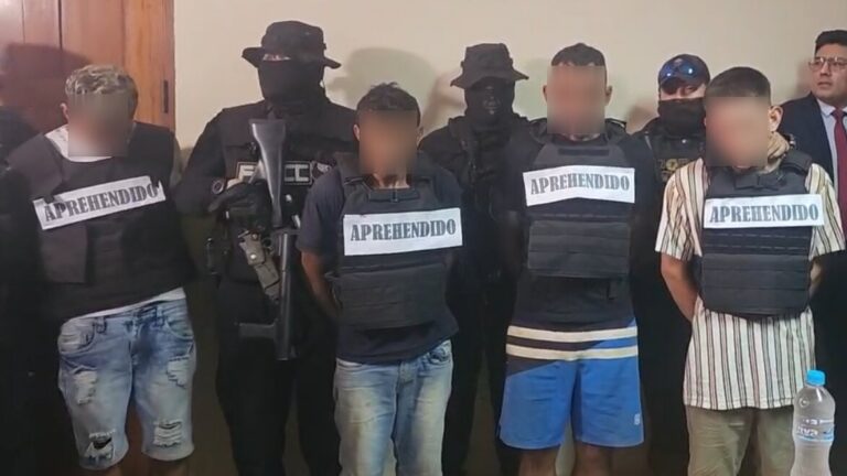 Aprehenden a cuatro sospechosos del Comando Vermelho en Riberalta