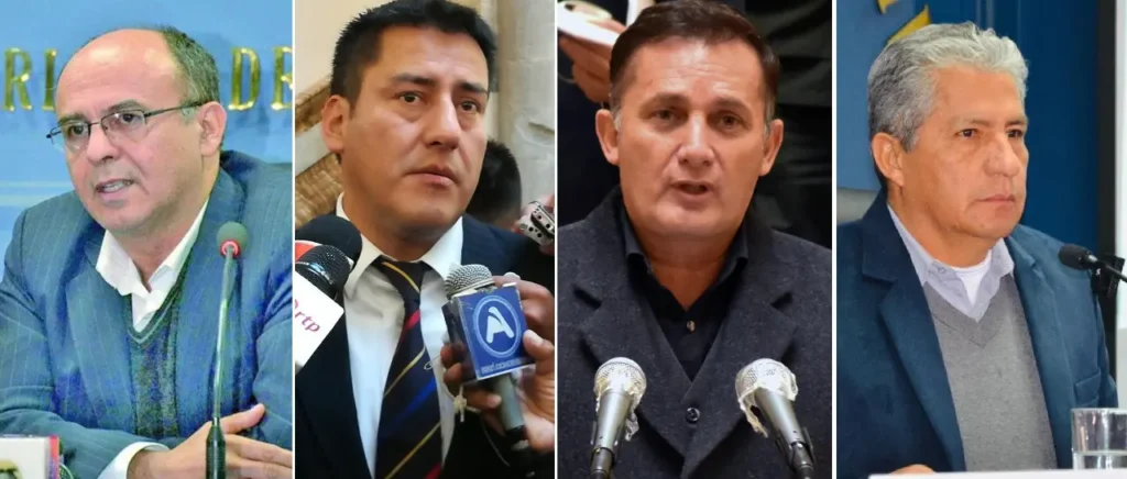 Cuatro exministros son denunciados por un presunto perjuicio económico de más de Bs 1.478 millones
