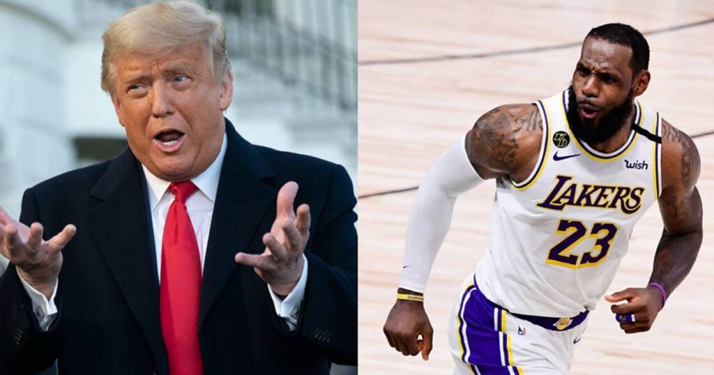 Trump critica a LeBron James por su comportamiento durante el himno nacional