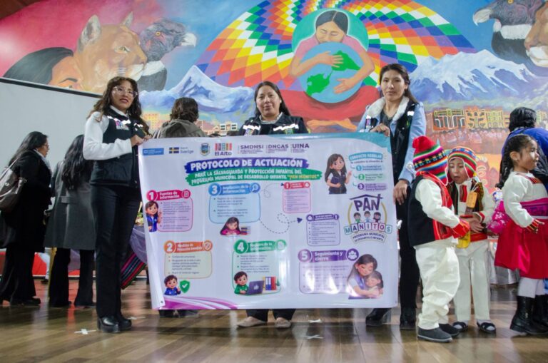 El Alto implementa protocolos de protección infantil en el programa Pan Manitos