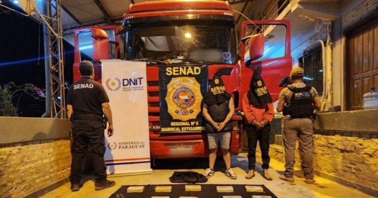 Incautan más de 20 kilos de droga en Paraguay, proveniente de Bolivia