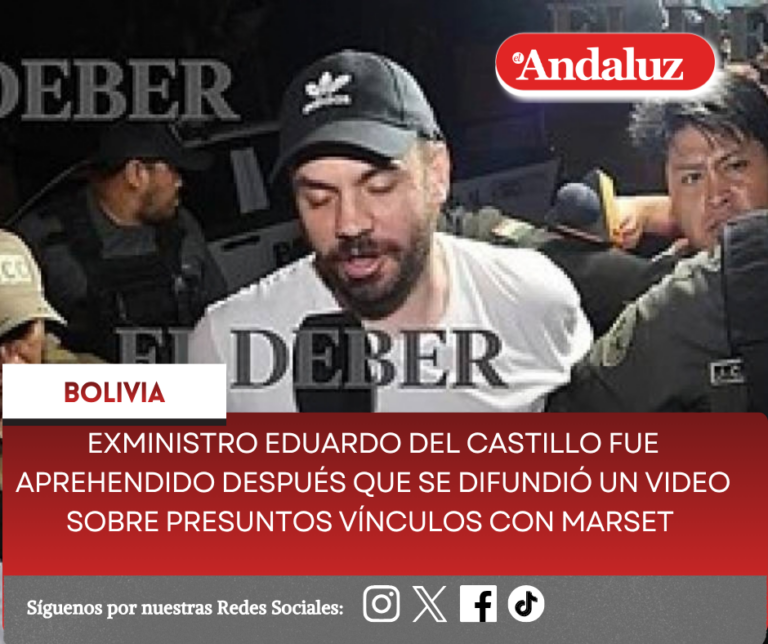 Detención del exministro Del Castillo tras revelaciones sobre narcotráfico