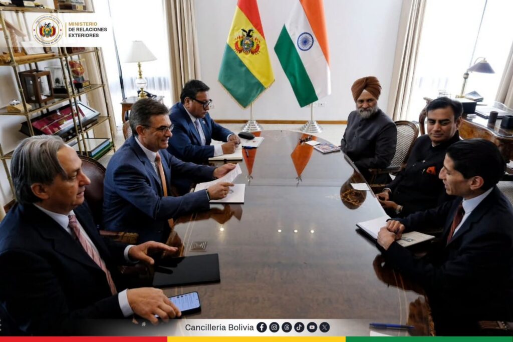 Fortaleciendo lazos: Bolivia e India encaminan acuerdos de cooperación