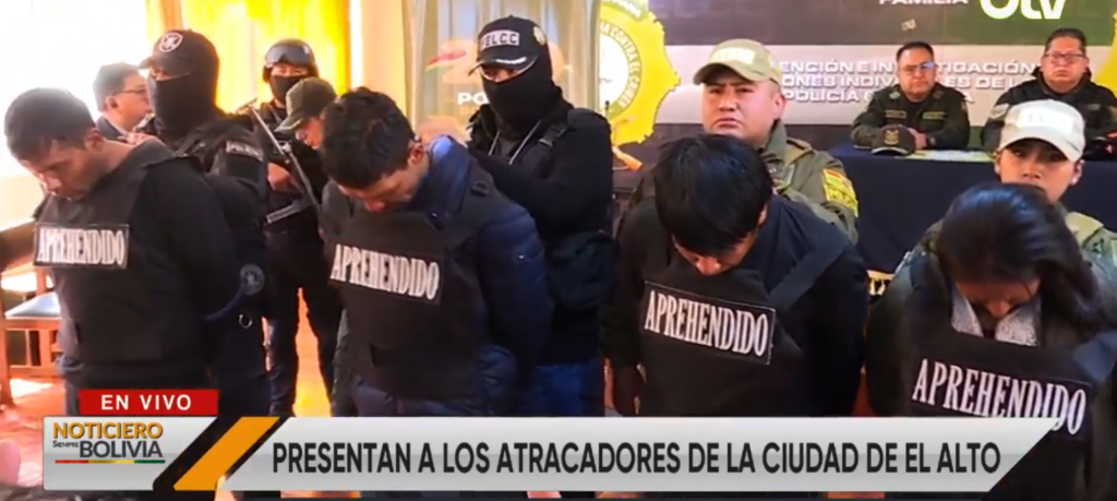 Desarticulan banda delictiva tras robo en El Alto